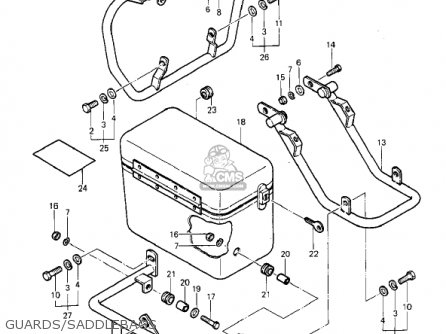 GUARDS/SADDLEBAGS - KZ1000P1 POLICE 1000 1982 USA