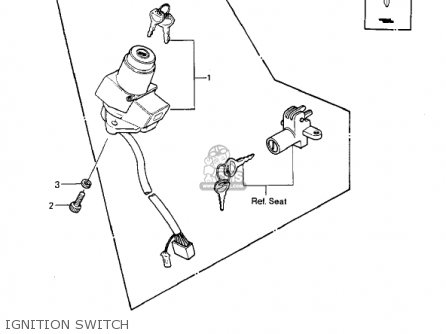 IGNITION SWITCH - KZ1000P1 POLICE 1000 1982 USA