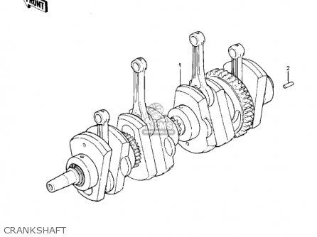 CRANKSHAFT - KZ1000P1 POLICE 1000 1982 USA