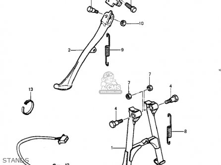 STANDS - KZ1000P1 POLICE 1000 1982 USA