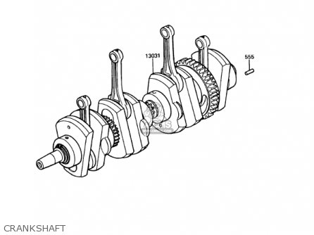 CRANKSHAFT - KZ1000P10 POLICE 1000 1991 USA