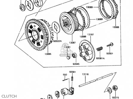 CLUTCH - KZ1000P10 POLICE 1000 1991 USA