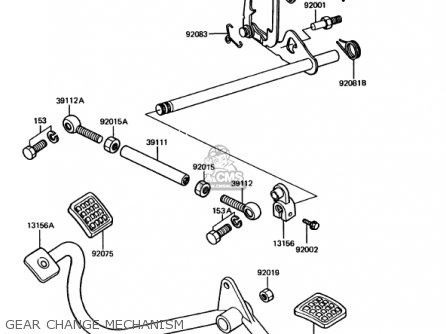 GEAR CHANGE MECHANISM - KZ1000P10 POLICE 1000 1991 USA