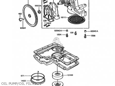 OIL PUMP/OIL FILTER - KZ1000P10 POLICE 1000 1991 USA