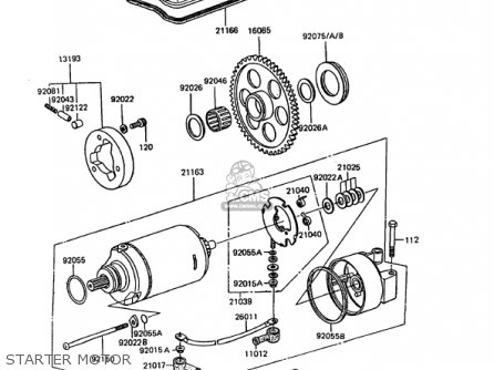 STARTER MOTOR - KZ1000P10 POLICE 1000 1991 USA