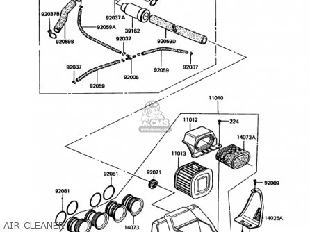 AIR CLEANER - KZ1000P10 POLICE 1000 1991 USA