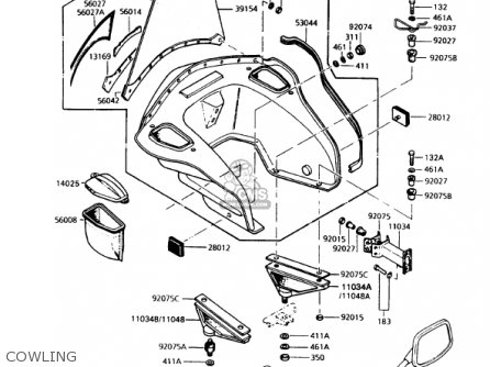 COWLING - KZ1000P11 POLICE 1000 1992 USA