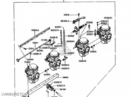CARBURETOR - KZ1000P11 POLICE 1000 1992 USA