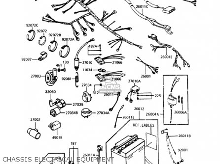 CHASSIS ELECTRICAL EQUIPMENT - KZ1000P11 POLICE 1000 1992 USA