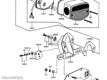 TAILLIGHT(S) - KZ1000P11 POLICE 1000 1992 USA