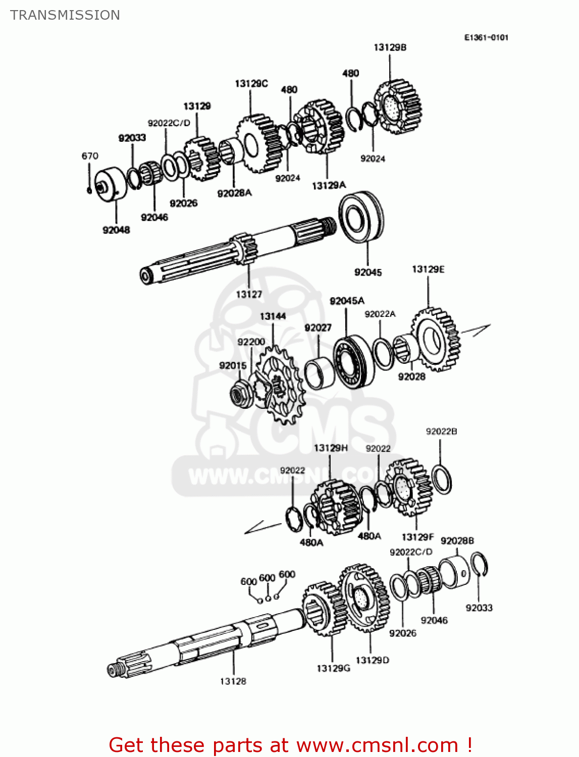TRANSMISSION KZ1000P12 POLICE 1000 1993 USA