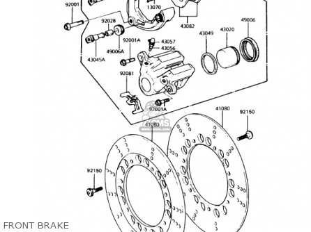 FRONT BRAKE - KZ1000P12 POLICE 1000 1993 USA
