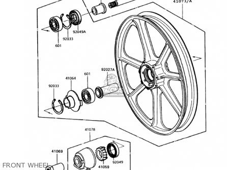 FRONT WHEEL - KZ1000P12 POLICE 1000 1993 USA