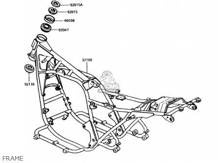 FRAME - KZ1000P12 POLICE 1000 1993 USA