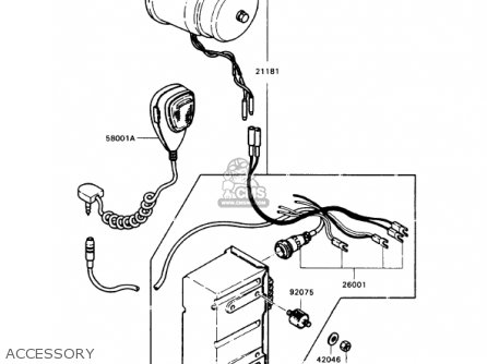 ACCESSORY - KZ1000P12 POLICE 1000 1993 USA