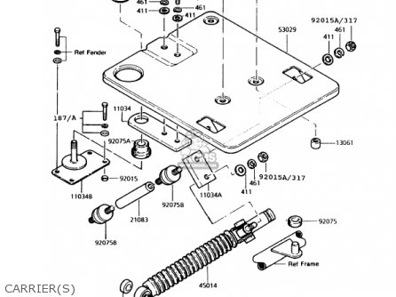 CARRIER(S) - KZ1000P12 POLICE 1000 1993 USA