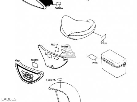 LABELS - KZ1000P12 POLICE 1000 1993 USA