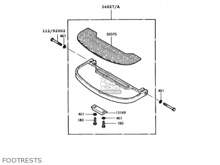 FOOTRESTS - KZ1000P13 POLICE 1000 1994 USA