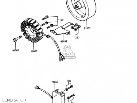 GENERATOR - KZ1000P13 POLICE 1000 1994 USA