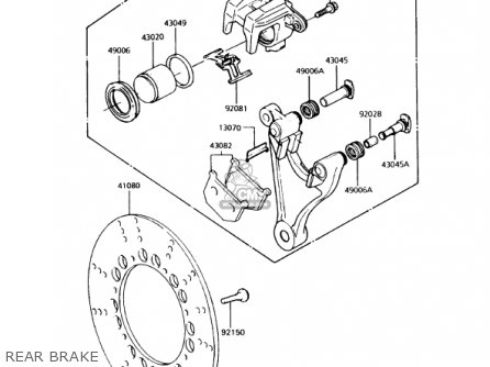 REAR BRAKE - KZ1000P14 POLICE 1000 1995 USA