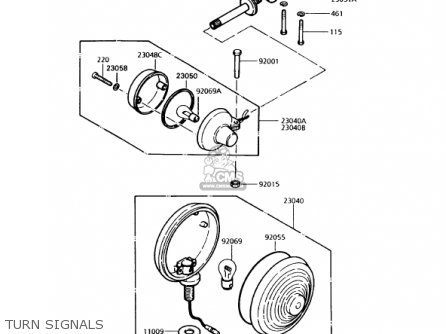TURN SIGNALS - KZ1000P14 POLICE 1000 1995 USA