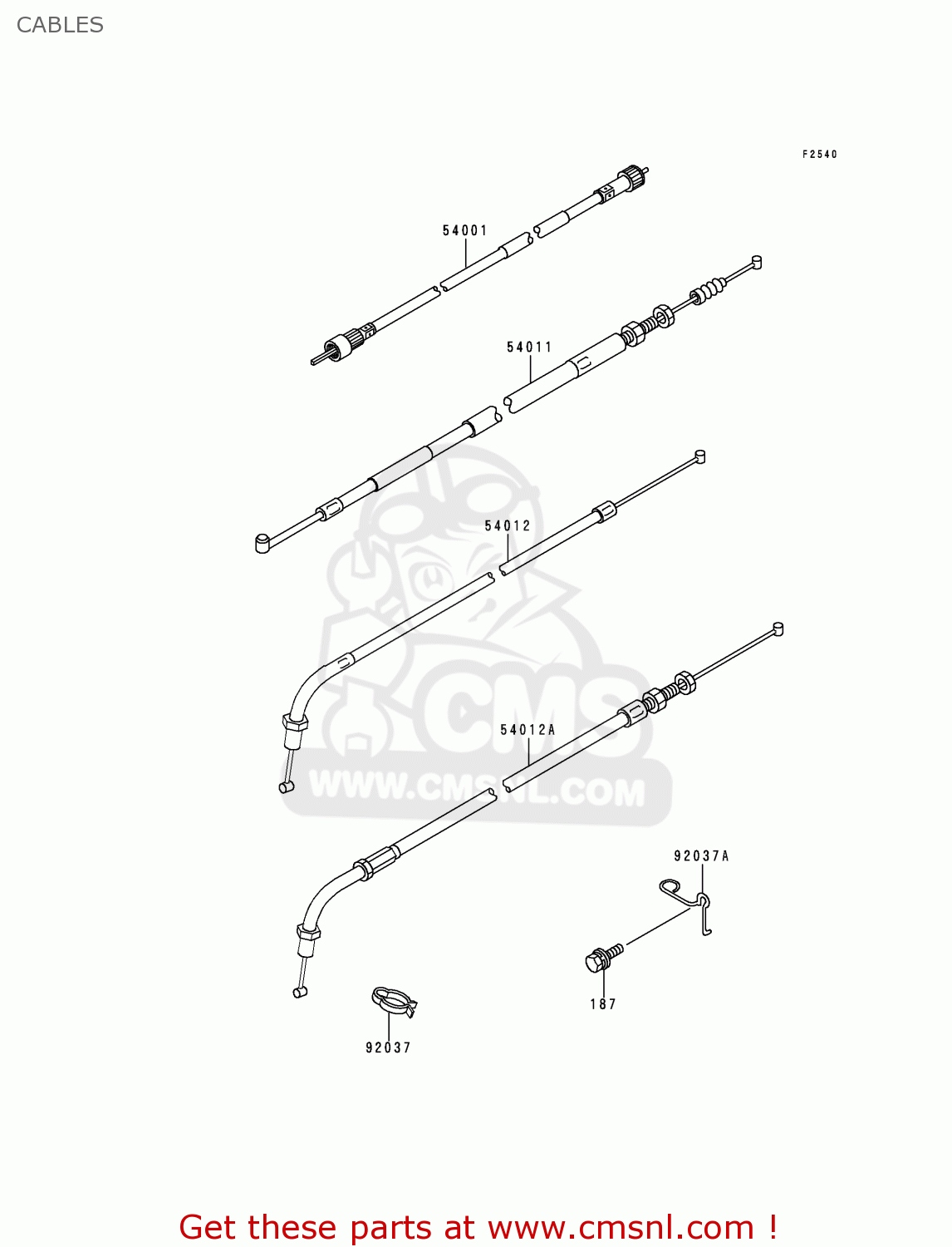CABLES KZ1000P15 KE1000 POLICE 1996 USA