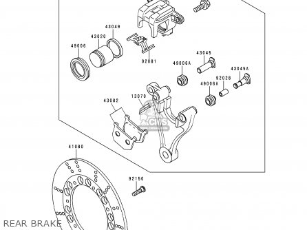 REAR BRAKE - KZ1000P15 KE1000 POLICE 1996 USA