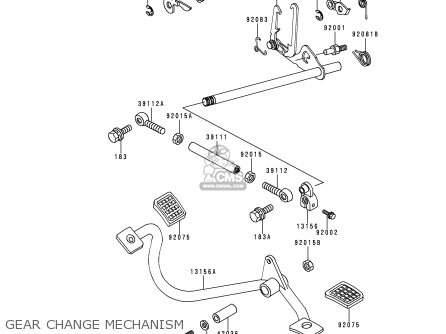 GEAR CHANGE MECHANISM - KZ1000P16 KE1000 POLICE 1997 USA