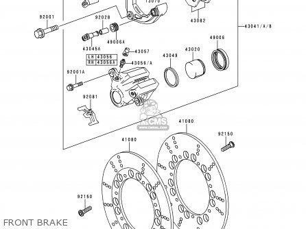 FRONT BRAKE - KZ1000P16 KE1000 POLICE 1997 USA