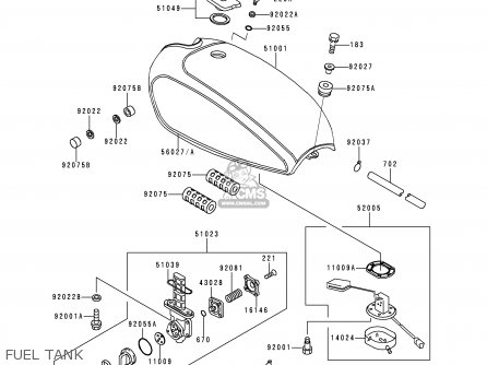 FUEL TANK - KZ1000P16 KE1000 POLICE 1997 USA