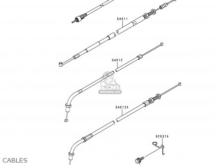 CABLES - KZ1000P16 KE1000 POLICE 1997 USA