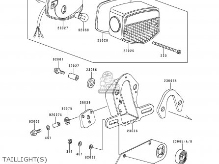 TAILLIGHT(S) - KZ1000P16 KE1000 POLICE 1997 USA