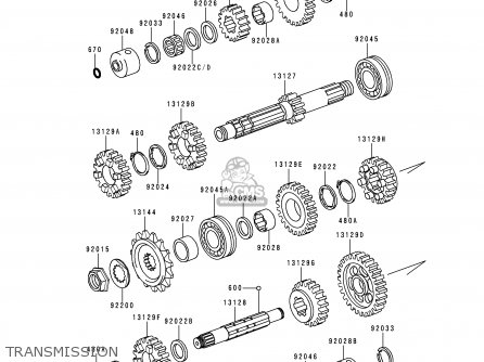 TRANSMISSION - KZ1000P17 KE1000 POLICE 1998 USA