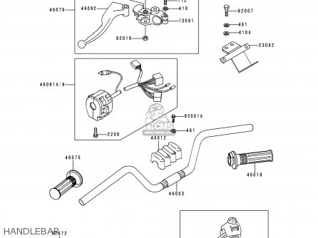 HANDLEBAR - KZ1000P17 KE1000 POLICE 1998 USA