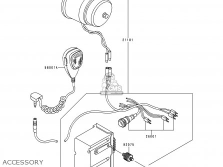 ACCESSORY - KZ1000P17 KE1000 POLICE 1998 USA