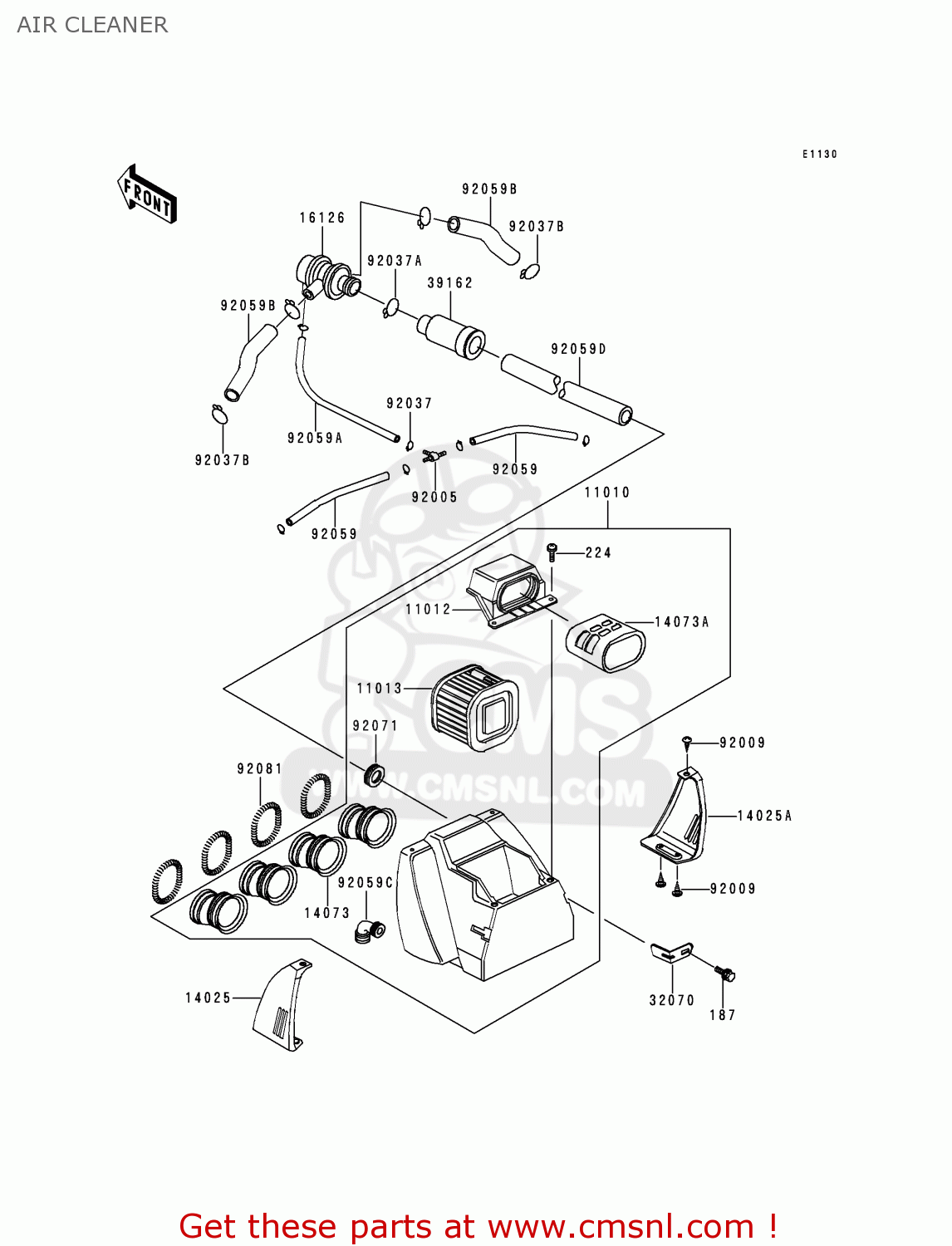 AIR CLEANER KZ1000P18 KE1000 POLICE 1999 USA