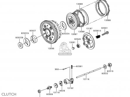 CLUTCH - KZ1000P18 KE1000 POLICE 1999 USA