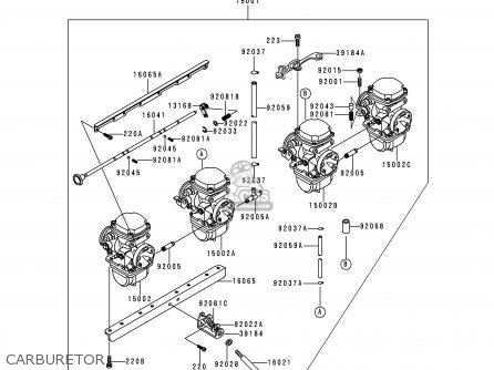 CARBURETOR - KZ1000P18 KE1000 POLICE 1999 USA