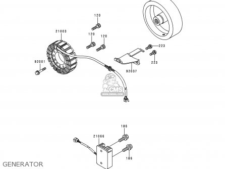 GENERATOR - KZ1000P18 KE1000 POLICE 1999 USA