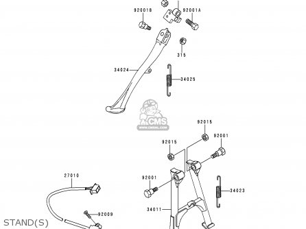 STAND(S) - KZ1000P18 KE1000 POLICE 1999 USA