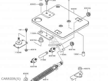 CARRIER(S) - KZ1000P18 KE1000 POLICE 1999 USA