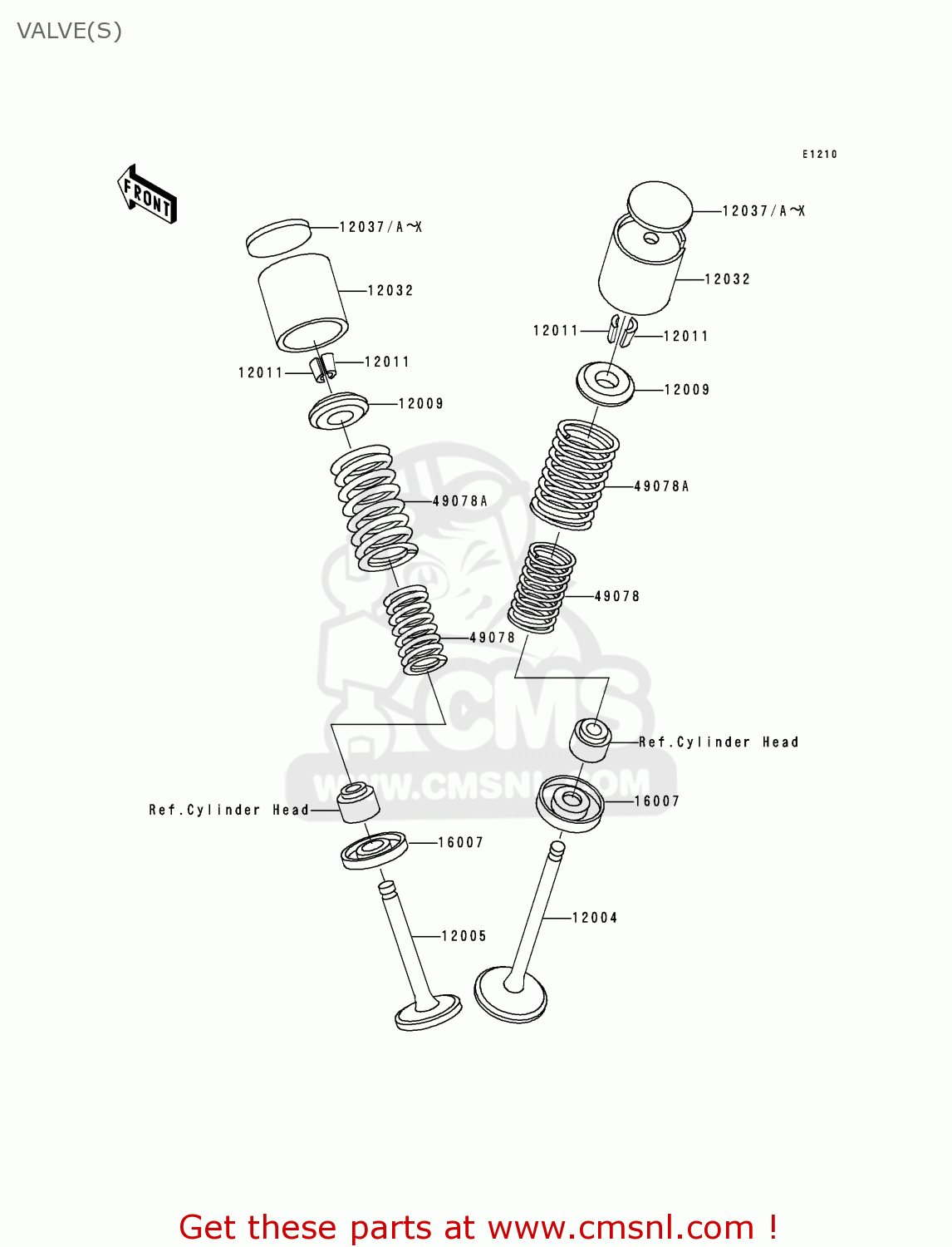 VALVE(S) KZ1000P19 KE1000 POLICE 2000 USA