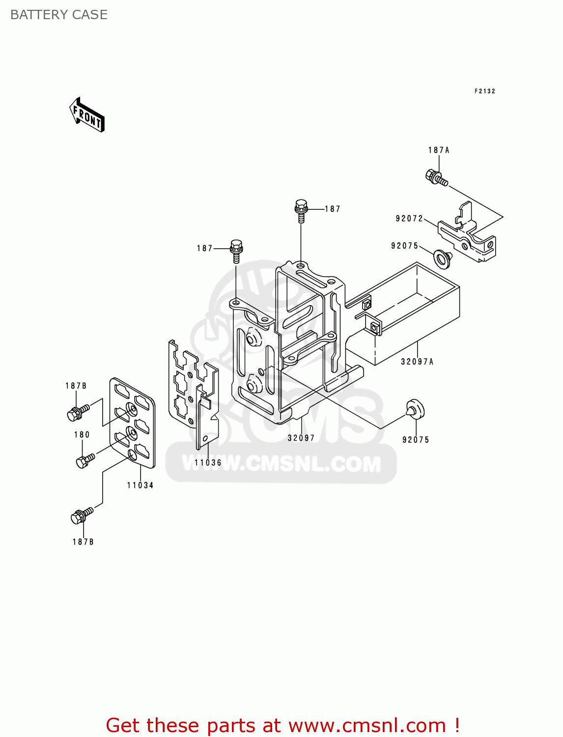 BATTERY CASE KZ1000P19 KE1000 POLICE 2000 USA