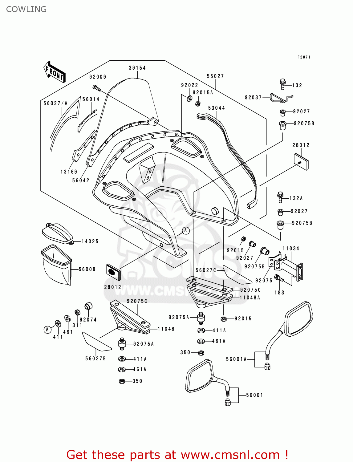 COWLING KZ1000P19 KE1000 POLICE 2000 USA