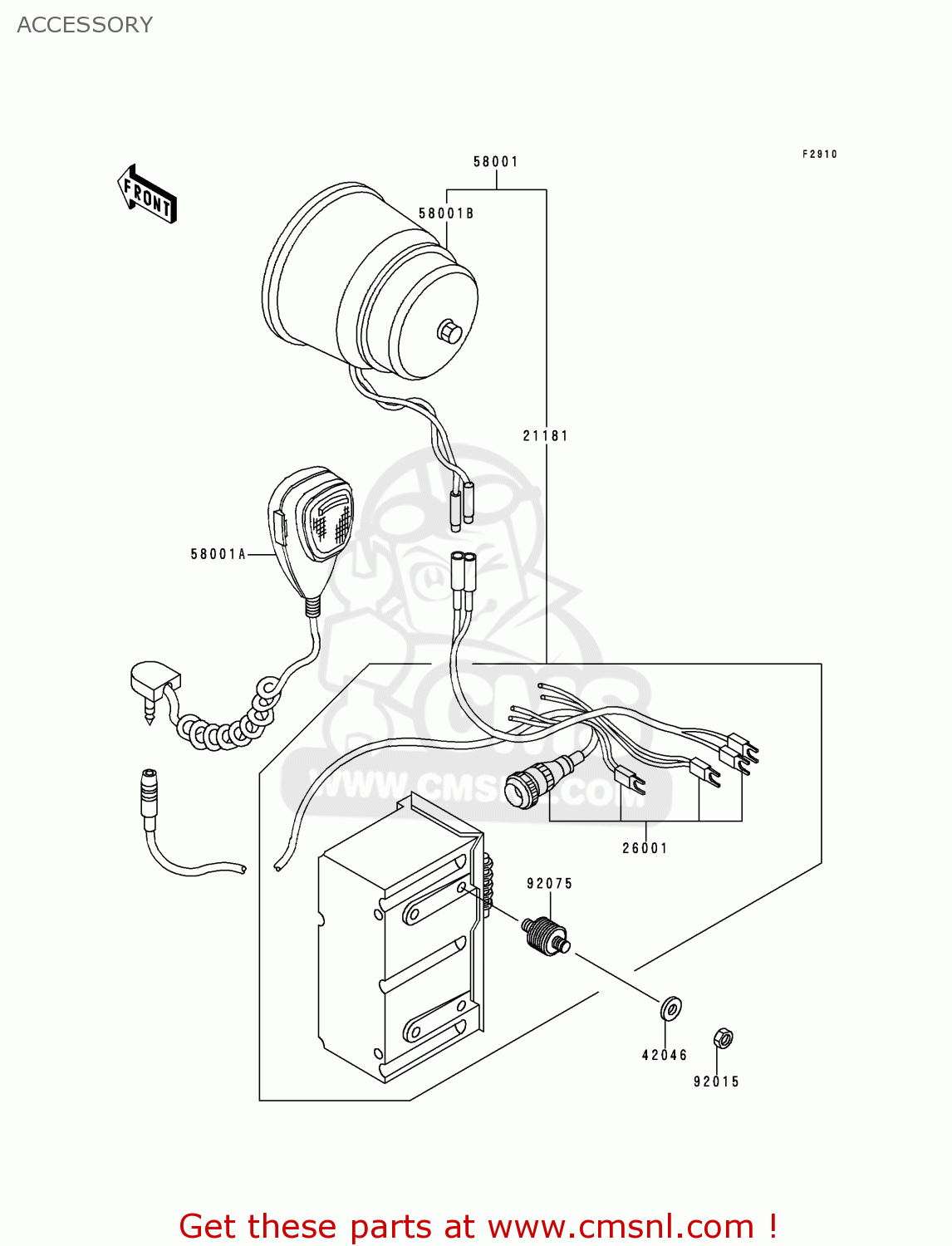 ACCESSORY KZ1000P19 KE1000 POLICE 2000 USA