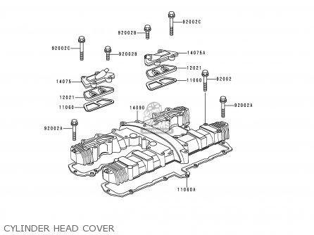 CYLINDER HEAD COVER - KZ1000P19 KE1000 POLICE 2000 USA