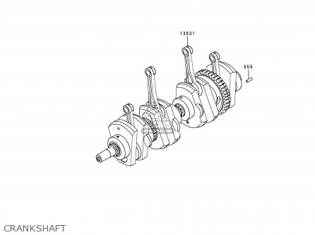 CRANKSHAFT - KZ1000P19 KE1000 POLICE 2000 USA