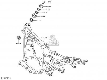 FRAME - KZ1000P19 KE1000 POLICE 2000 USA