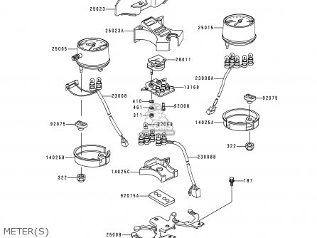 METER(S) - KZ1000P19 KE1000 POLICE 2000 USA