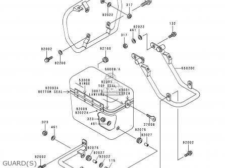 GUARD(S) - KZ1000P19 KE1000 POLICE 2000 USA
